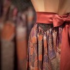 Dirndl apron LOUISE Terracotta/patterned 