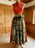 Dirndl apron LOUISE Terracotta/patterned 