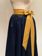 ADELE Dirndl Apron Olive/Baby Blue 