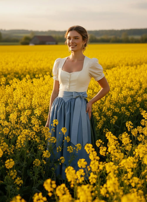 Dirndl apron ADELE Dark blue 