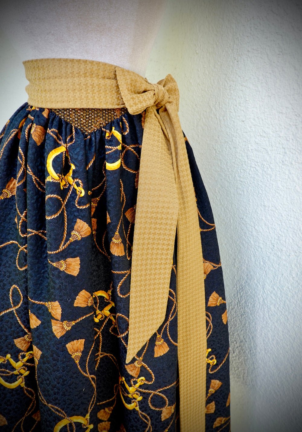 Dirndl apron LOUISE Terracotta/patterned 
