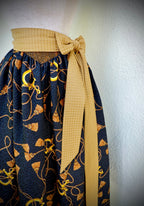 Dirndl apron LOUISE Terracotta/patterned 
