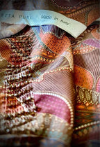 Dirndl apron LOUISE Terracotta/patterned 