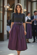 ADELE Dirndl Apron Plum/Dark Purple 