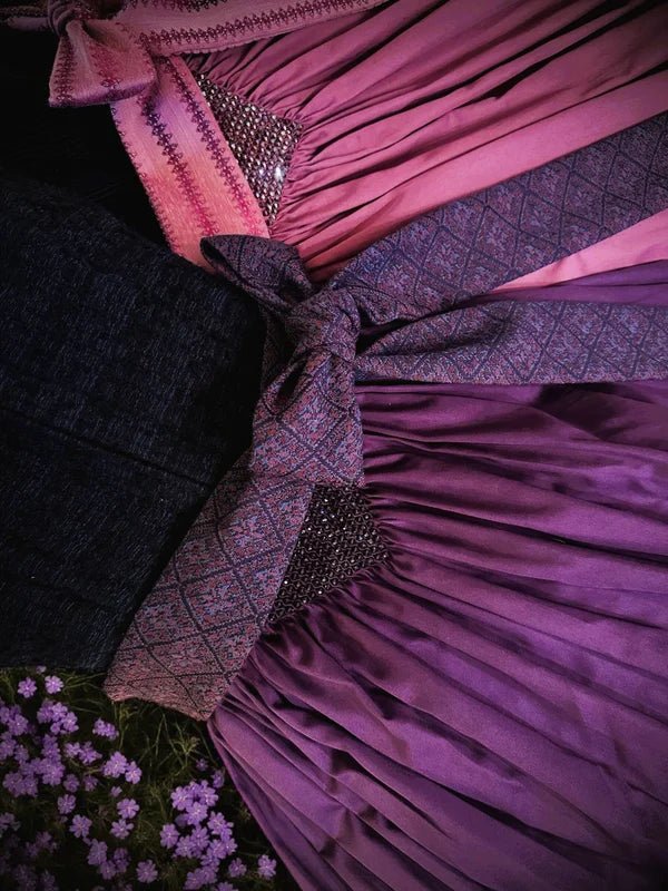 ADELE Dirndl Apron Plum/Dark Purple 