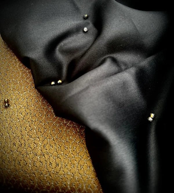 ADELE Black/Gold Dirndl Apron 