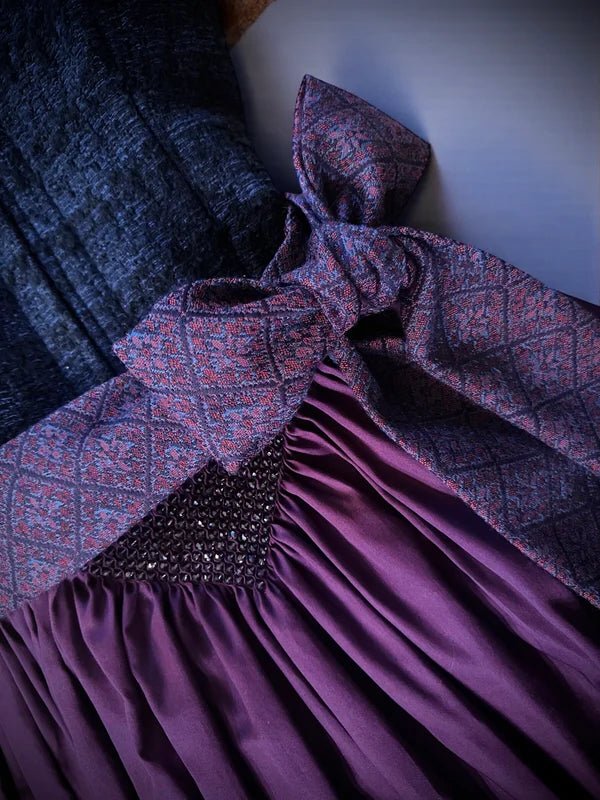 ADELE Dirndl Apron Plum/Dark Purple 